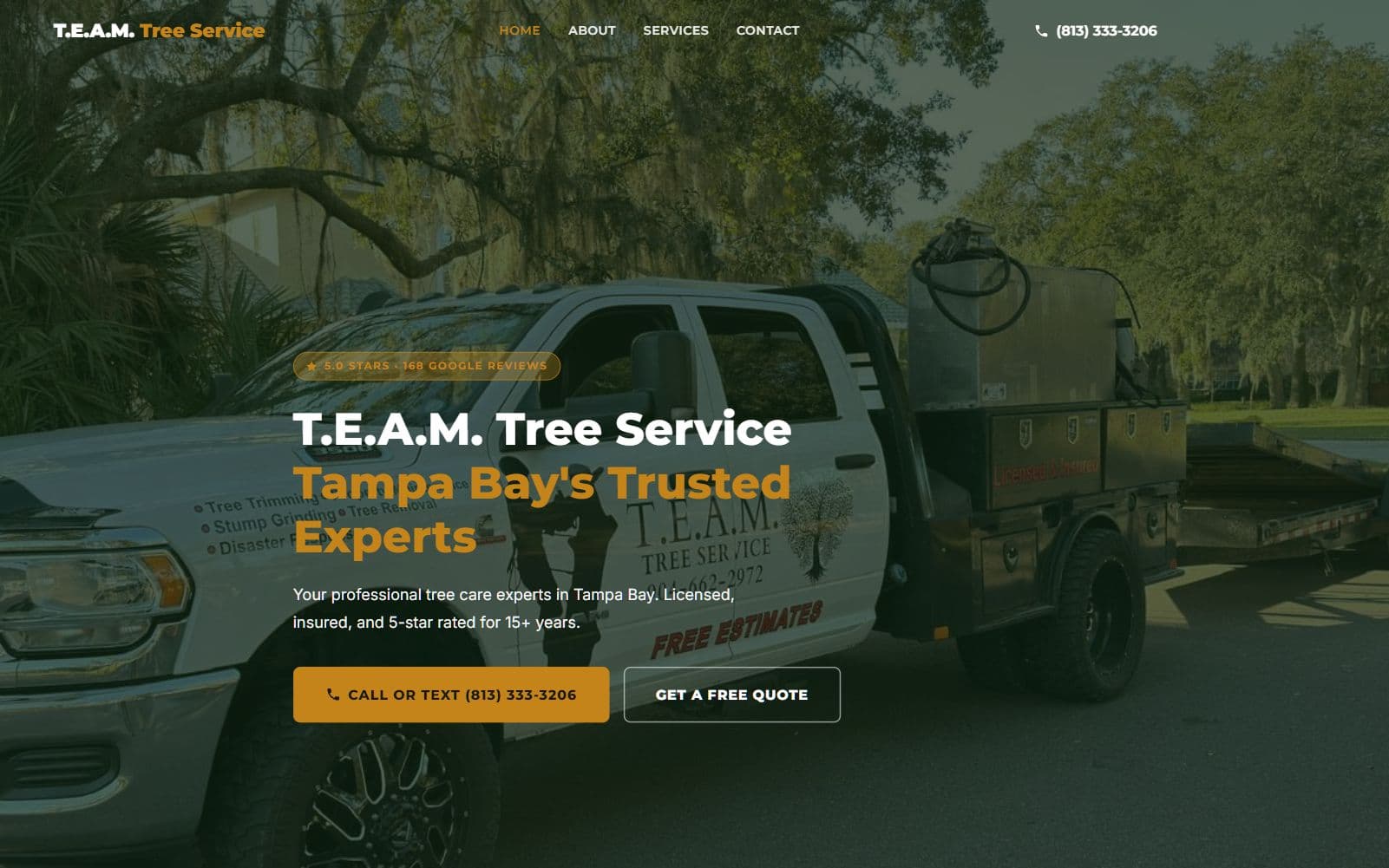 T.E.A.M. Tree Service public website